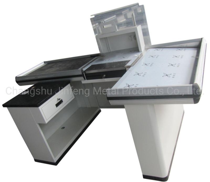 Supermarket Checkout Counter Convenience Store Cashier Table Jf-Cc-071