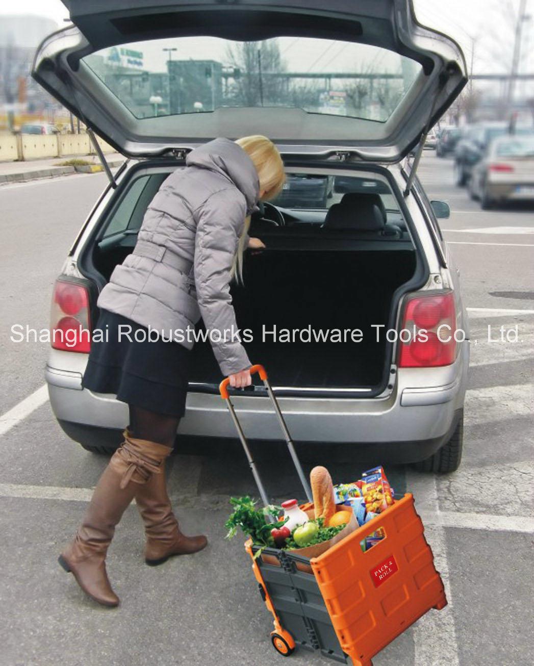 Folding Plastic Shopping Cart (FC401K-1)