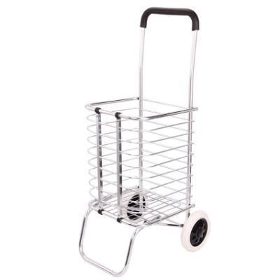 China Wholesale Aluminum Alloy Portable Folding Trolley Portable Carts for Grocery