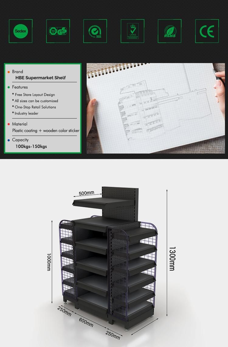 Supermarket Checkout Area Promotion Shelving