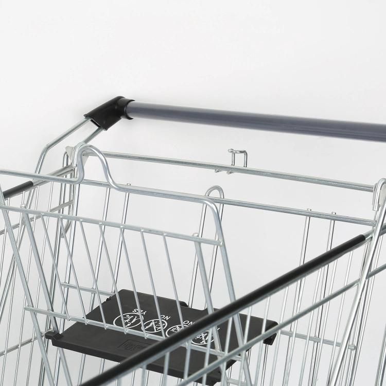 5′′pu Wheel Unfolding Grocery Germany Supermarket Shopping Trolley