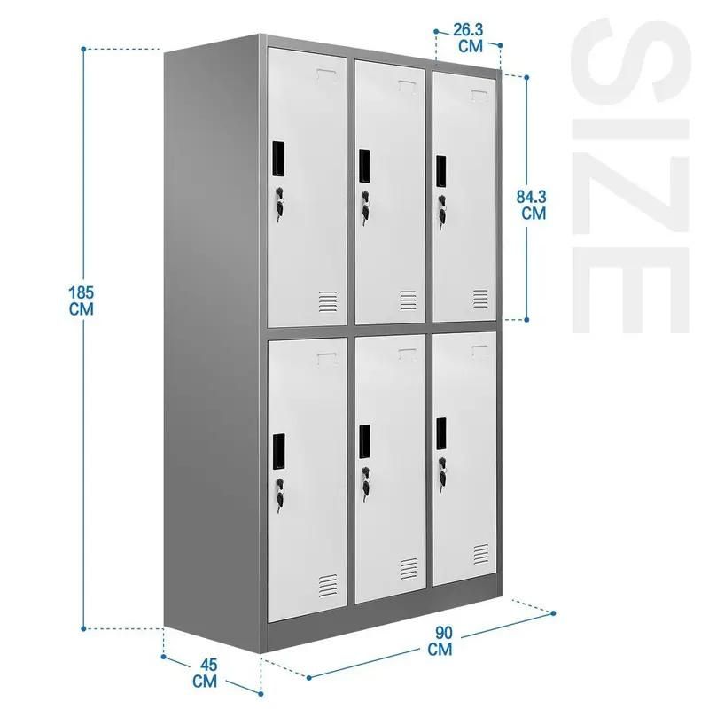 Steel Kd Metal 6 Door School Locker