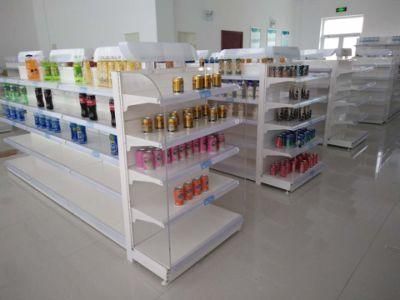 White Color Powder Coated Gondola Shelving