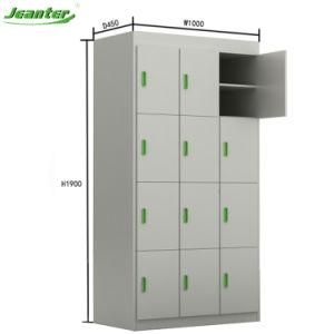 Customized 4 Doors Office Use 12 Door Sauna Steel Student Locker