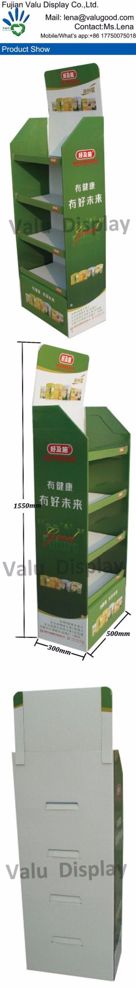 Paper Pop Display Exhibition Floor Cardboard Display Stand for Retail