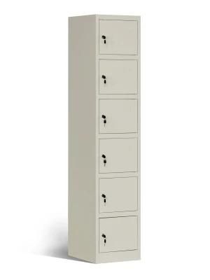 White Metal Locker Storage Cabinet Small Box Steel Staff Locker for Workplaces Public Use Safety Storage Locker