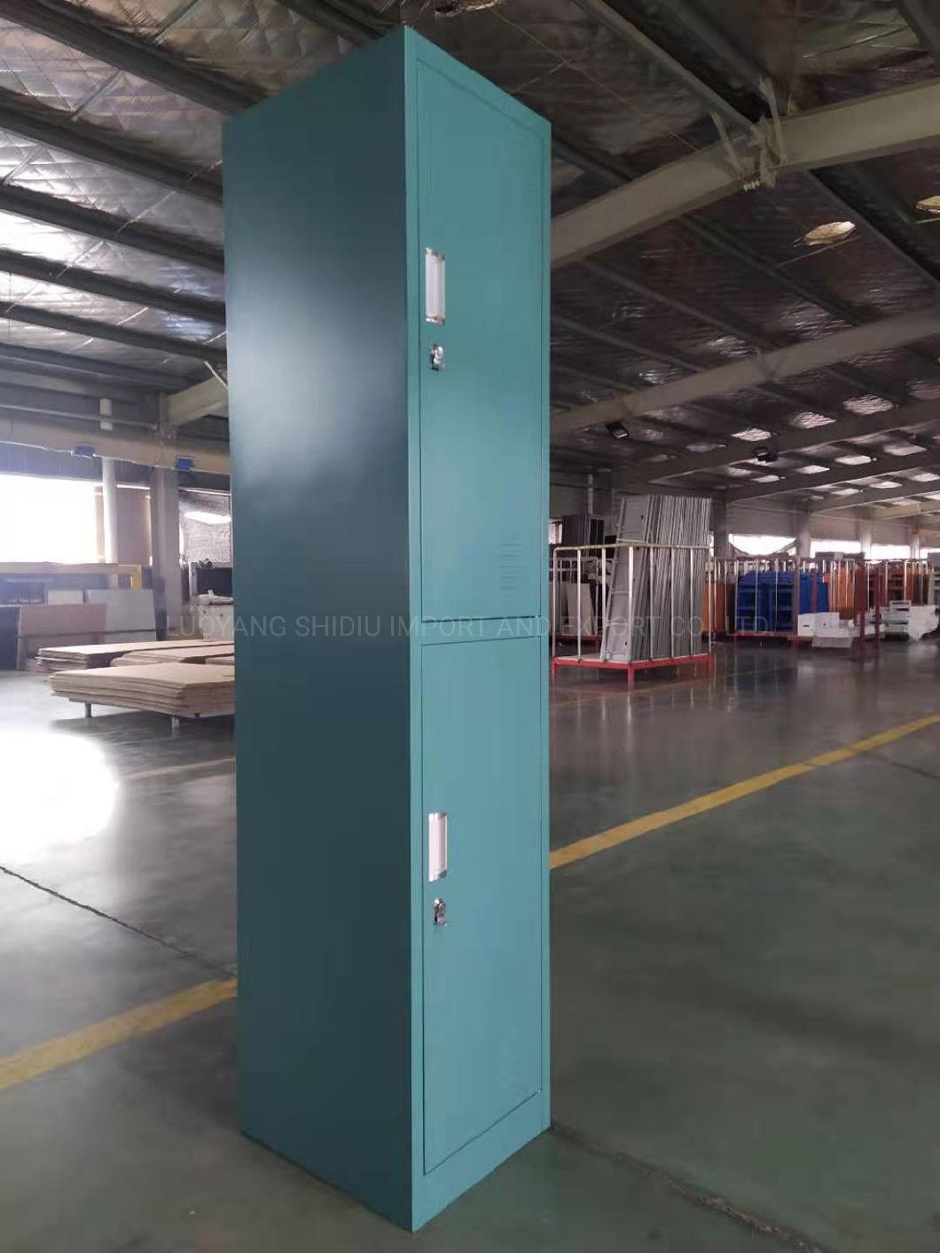 Iron Green Single 2 Doors Tier Lockers for Changing Room