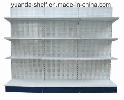 Single Side Perforated Supermarket Display Shelf