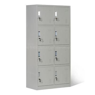 Steel 8 Door Storage Cabinet Box Locker for Changing Room