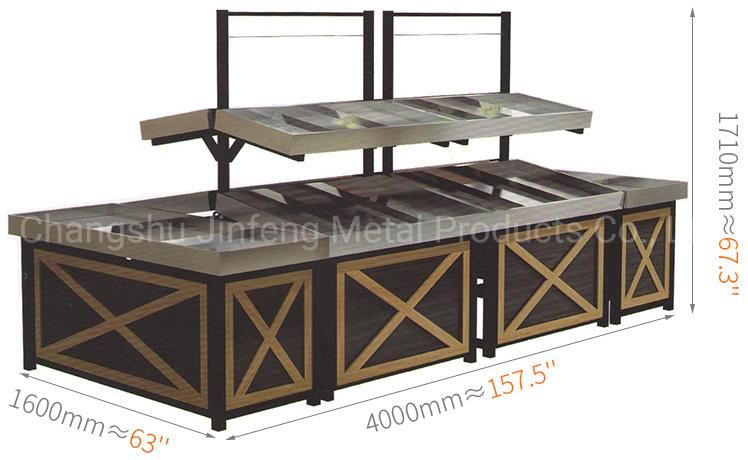 Supermarket Equipment Fruits Display Racks Vegetable Display Shelves