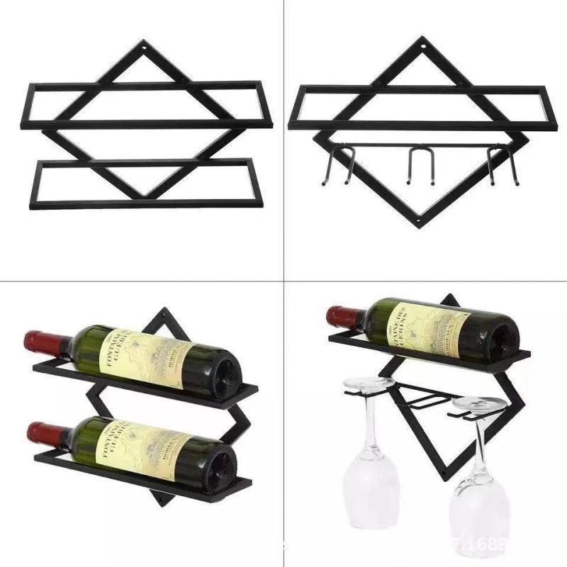 Metal Wine Rack Wall Mounted Stainless Steel Wine Rack Rustic Industrial Wine Rack Guitar Wine Rack