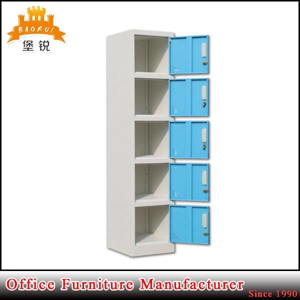 School Gym Furniture 5 Door Clothes Storage Cabinet Metal Locker