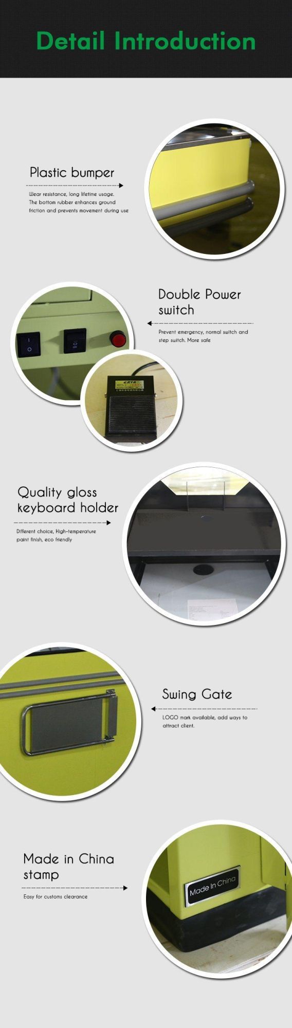 Cashier Table with Lane Display Shelf for Access Control and Promotion