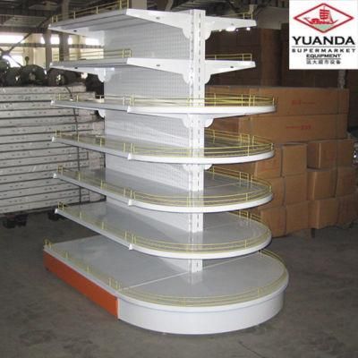 Free Design Customized Size Metal Material Supermarket Half Round Shop Shelf