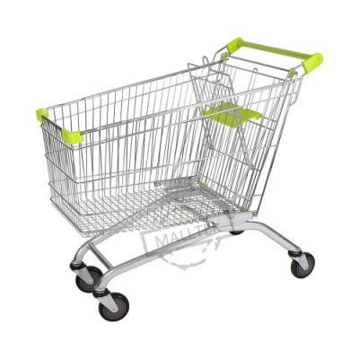 European Style Supermarket Push Shopping Cart Trolley