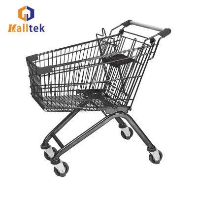 Wholesale Zinc Plated Retail Grocery Store Metal Supermarket Shopping Cart