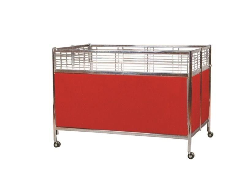 Wholesale Supermarket Folding Promotion Table Stand with Four Wheels