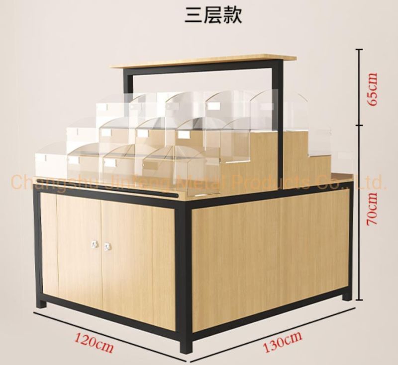 Supermarket Snack Store Equipment Three Layer Display Shelving for Bulk Food