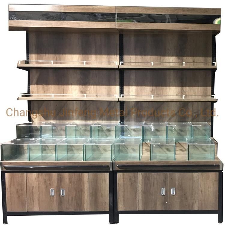 Supermarket Shelf Convenience Store Wooden Display Rack