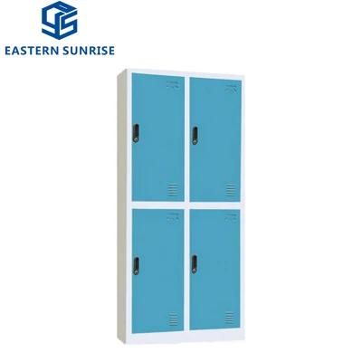 Cheap 4 Door Wall Steel Cloth Locker Cabinet