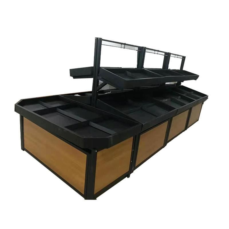 Hot Selling Supermarket Vegetable and Fruit Display Rack Metal Shelf