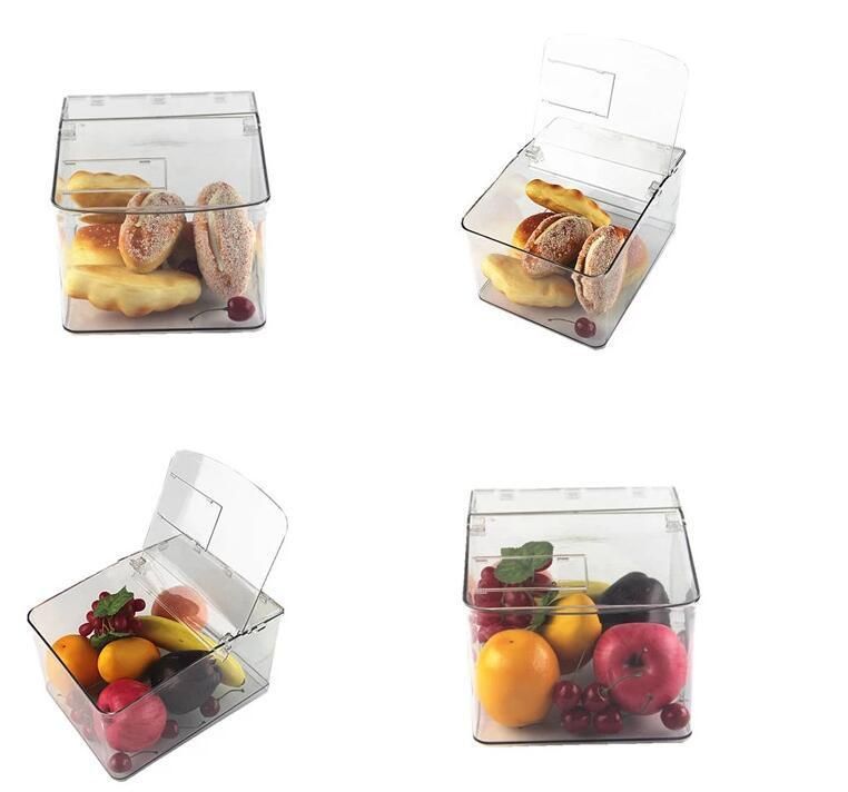 Clear Surface Mini Bulk Dry Fruit Dispenser for Supermarket Display