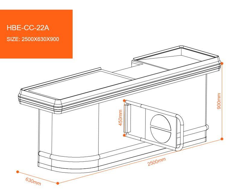 Supermarket Design Electrical Cash Checkout Counter