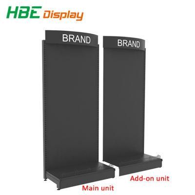 Hardware Store Display Shelf Rack with Metal Hooks