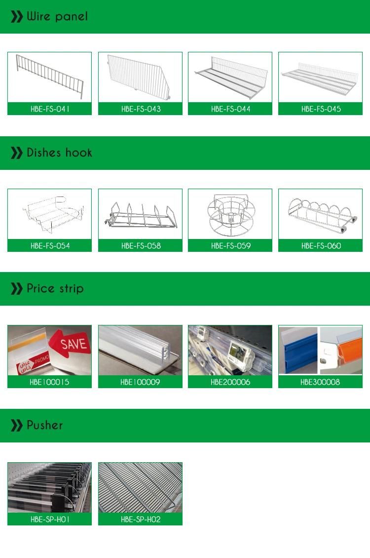 Asian Market Wire Mesh Cost-Effictive Supermarket Shelf for Convenience Store