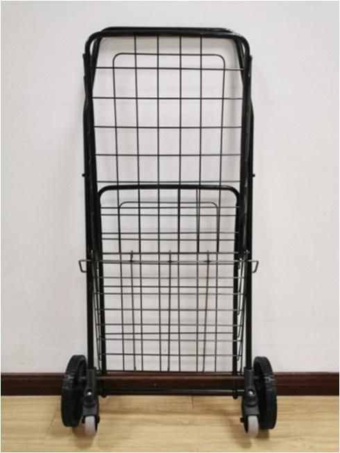 Multipurpose Steel Foldable Shopping Trolley with Wheels