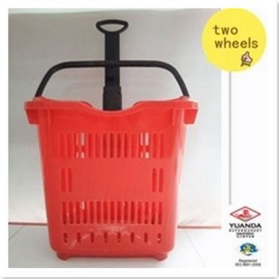 Supermarket Two Wheel Go Basket Cart