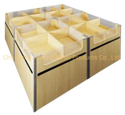 Supermarket Shelf Modern Promotional Table Display Stand for Bulk Food