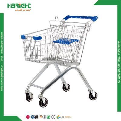 Powder Coating Supermarket Shopping Cart for Stores