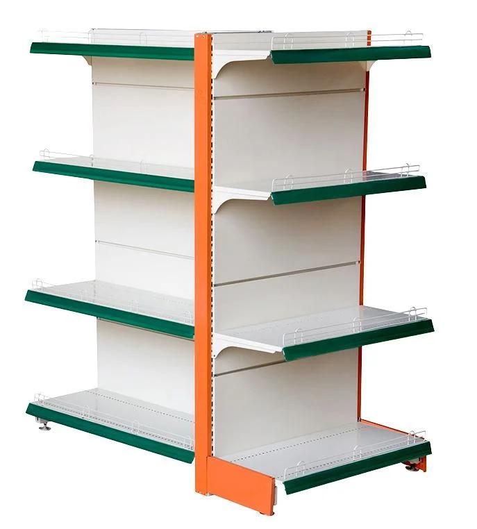 Iron Supermarket Shelf Convenience Store Rack Retail Scaffali Shelving Systems Decorative Metal Shop Display Racks