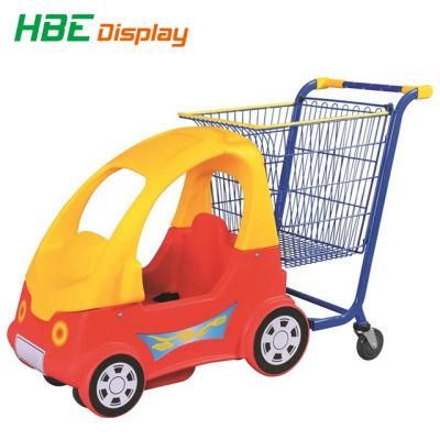 Highbright Supermarket Kiddie Cart Kids Shopping Trolley with Toy