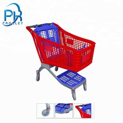 Stackable European High Capacity Silent Castors Plastic Trolley