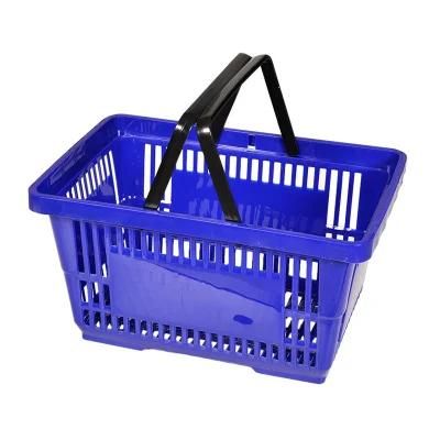 Supermarket Plastic Handle Shopping Basket