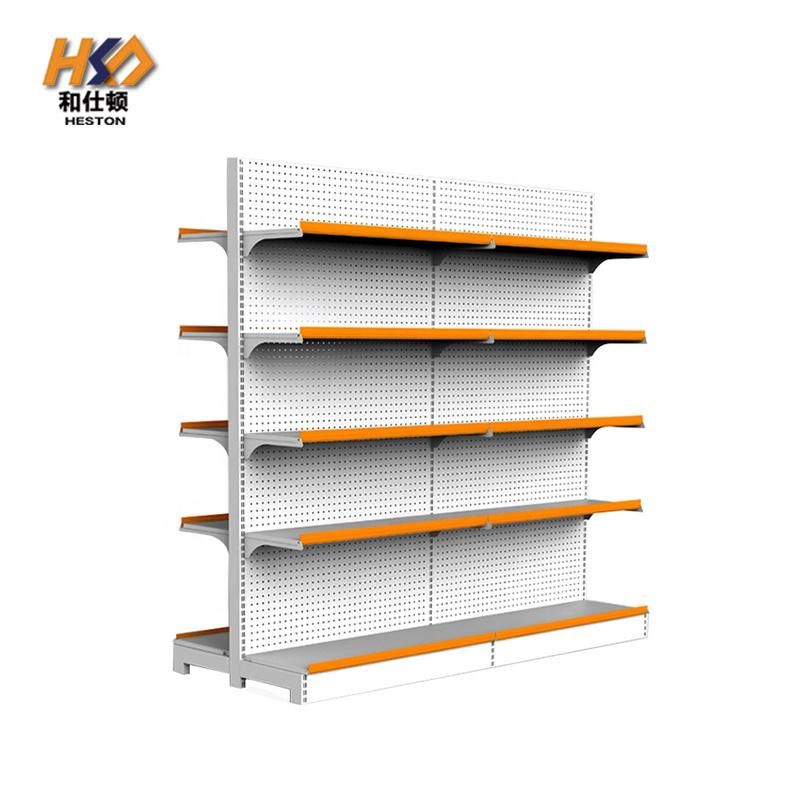 Customized Double Sided Single Sided Metal Convenience Store Display Supermarket Shelves