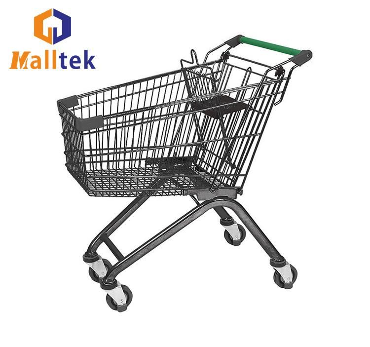 European American Asian Style Shopping Trolley Supermarket Shopping Trolley Cart