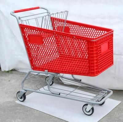 High Quality Shopping Trolley Basket Cost of Shopping Trolley Market Holder Trolley