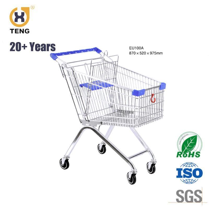 China Products/Suppliers Supermarket Retail Store Comvenient Shopping Trolley with Soft Baby Seat