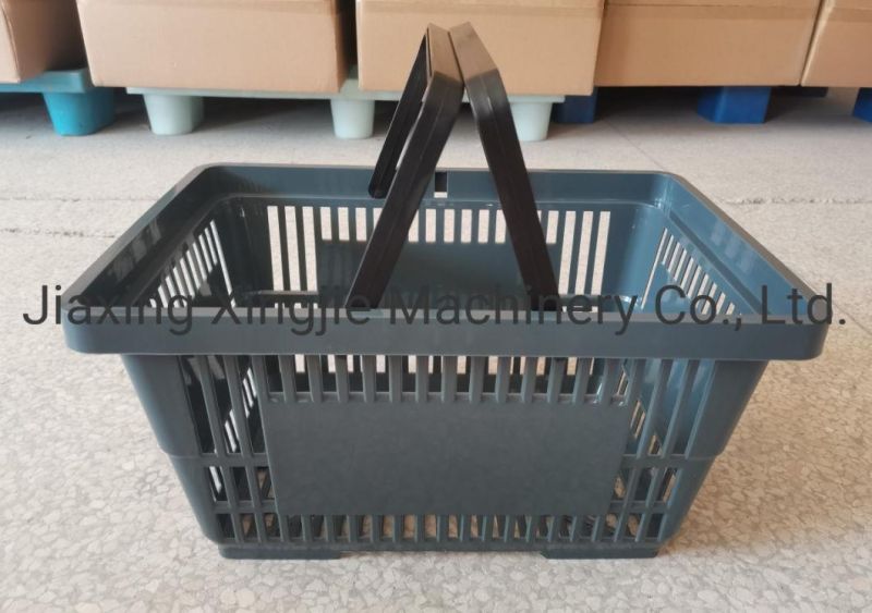 Good Quality Plastic Handing Shopping Basket for Supermarket