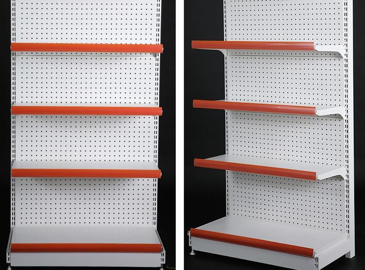 Supermarket Store Sided Gondola Shelving Metal Display Shelves