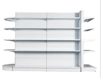 Double-Sided Supermarket Shelf with Wire Shelf System for Supermarket