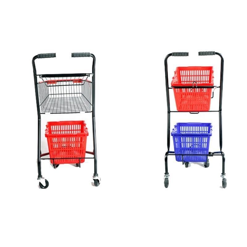 Metal Store Supermarket Shopping Trolley Cart