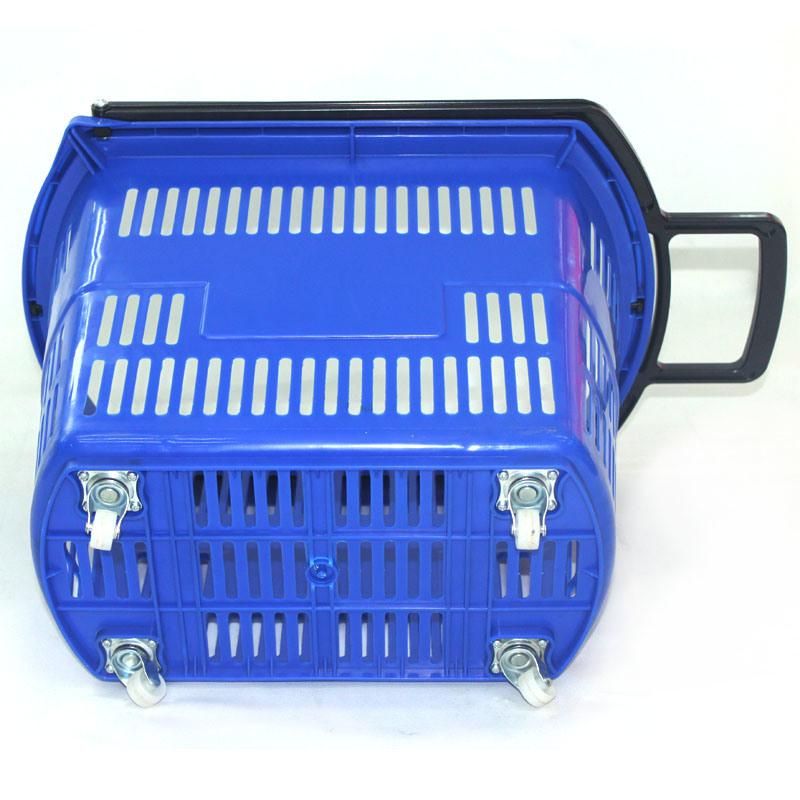 Good Quality Small Four Wheels Trolley Basket Supermarket Shopping Trolley