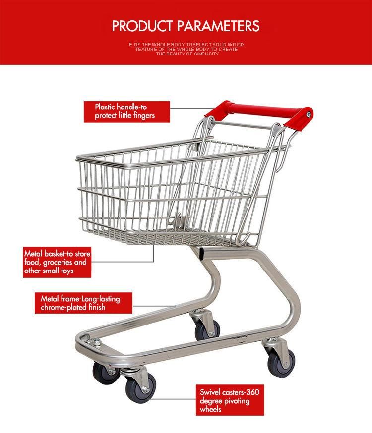 Kids Retail Shopping Cart Supermarket Shopping Trolley