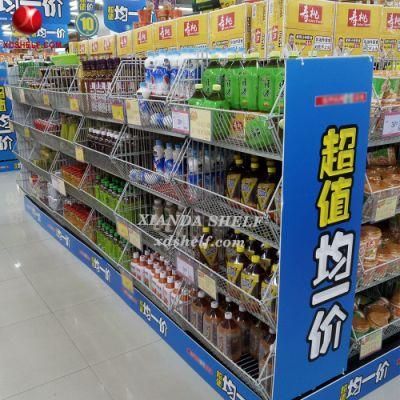 Retail Display Rack Shelf Factory Water Bottle Beverage Gondola Shelving Store Supermarket ODM