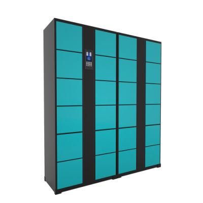 Electronic Bar Code Fingerprint Metal Smart Locker Cabinet for School