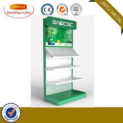 Customized OEM Flooring Iron Metal Hanging Hook Hardware Tool Product Display Shelf Rack/Lotion Display Shelf